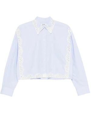 Sandro Lace Detail Shirt - White