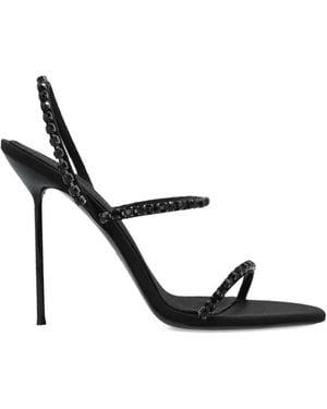 Paris Texas Crystal-Embellished Court Shoes - White