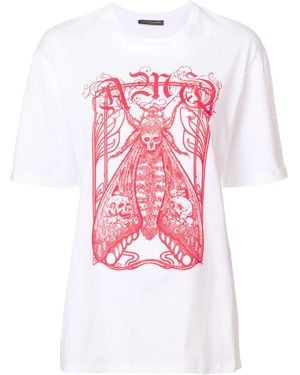 McQueen T-Shirt Met Logopatch - Roze