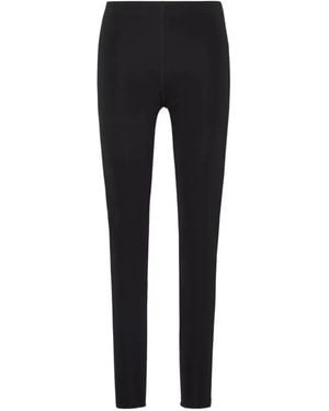 Sportmax High-Shine Slim-Fit Pants - Black