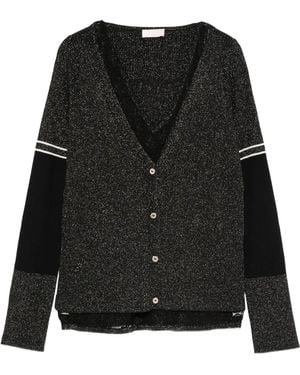 Liu Jo Cardigan mit Einsätzen - Schwarz
