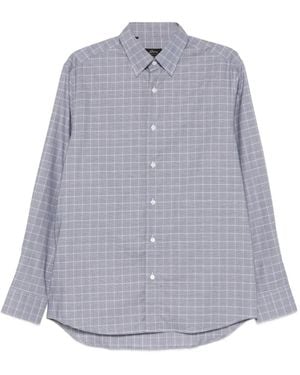 Brioni Kariertes Hemd - Lila