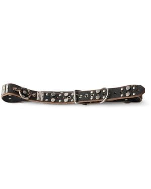 Prada Studded Leather Belt - White
