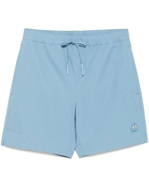 Moose Knuckles Logo Swim Shorts - Blue