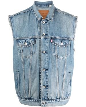 Levi's Relaxed Trucker デニムトップ - ブルー
