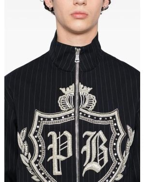 Balmain Crystal-Embellished Jacket - Black