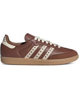 adidas Sambas Og Embroidered Trainers - Brown