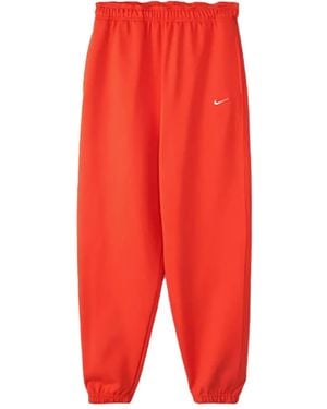Nike Fleece Track Pants - Red