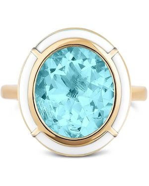 Goshwara Melange Topaz And Ring - Blue
