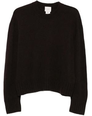 Alysi Ribbed-Trim Sweater - Black