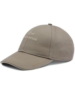 Paul & Shark Logo-Embroidered Cotton Baseball Cap - Gray