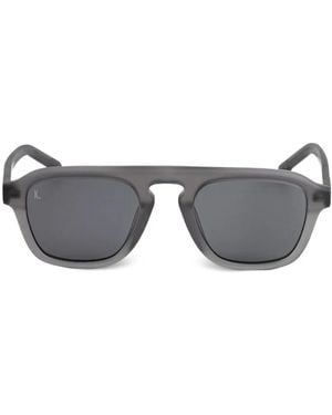 Kaleos Eyehunters Crowne Square-Frame Sunglasses - Grey