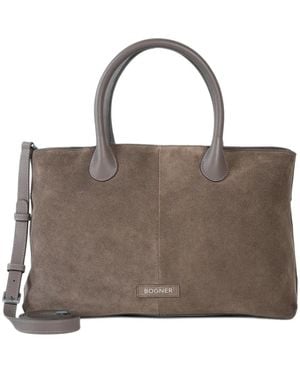 Bogner Loges Valesca Suede Tote Bag - Brown