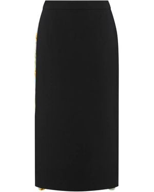 Moschino Panelled Midi Skirt - Black