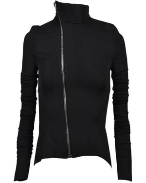 Rick Owens Gary Asymmetric-Zip Jacket - Black