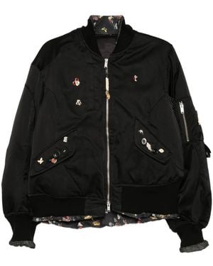 Undercover Badge-Embellished Jacket - Black