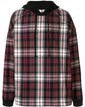 Juun.J Synthesize Check Block Hoodie - Multicolour