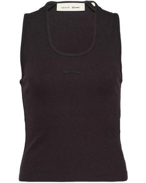 Fear Of God Logo-Patch Tank Top - Black