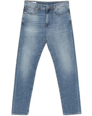 Incotex Belt-Loop Pocket Jeans - Blue