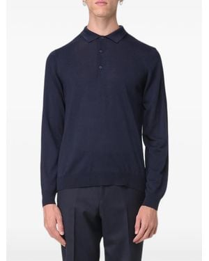 K-Way Polo A Maniche Lunghe - Blu