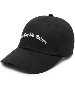 DAGGER Slogan-Embroidered Baseball Cap - Black