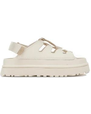 UGG Cut-Out Drawstring Sandals - White