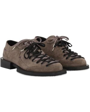Henrik Vibskov Kelly Suede Lace-Up Shoes - Brown