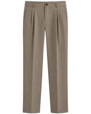 Amaranto Pleated Tailored Pants - Gray