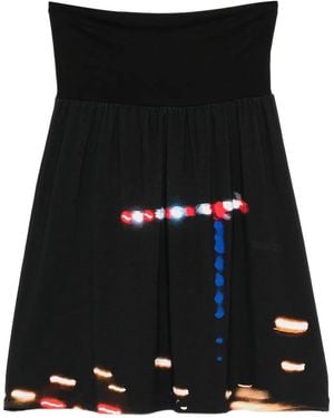 agnès b. Printed Skirt - Black