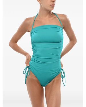 DSquared² Draped Halterneck Swimsuit - Blue
