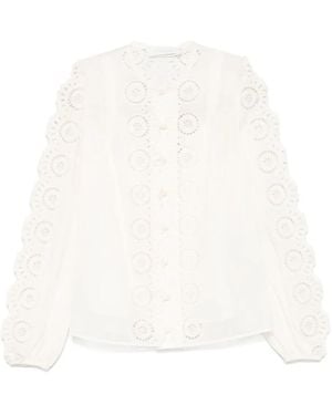 Zimmermann Lucky Embroidered Blouse - White