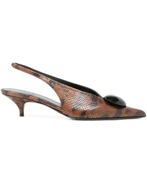 Proenza Schouler Dome Slash Slingbacks - Brown