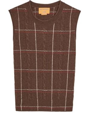 Guest In Residence Oberteil mit Zopfmuster - Braun