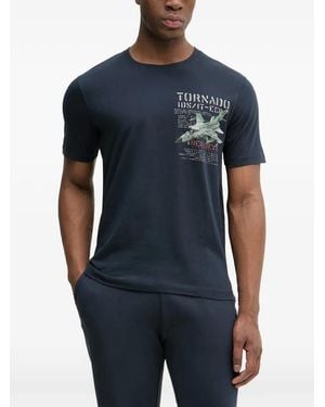 Aeronautica Militare Graphic-Print T-Shirt - Blue