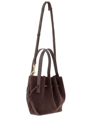 Yuzefi Mini Scallop Tote Bag - Brown