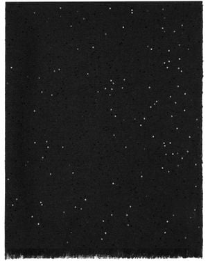 Brunello Cucinelli Sequin-embellished Scarf - Black