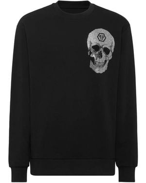 Philipp Plein Sudadera Con Detalles De Cristal - Negro