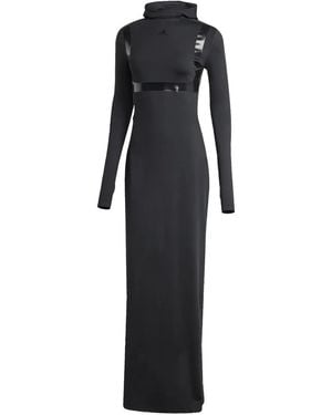 adidas Hooded Maxi Dress - Black
