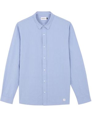 NOWADAYS Vertical-Stripe Shirt - Blue