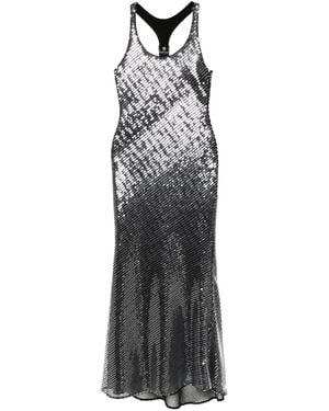 Monse Sequin Harness Dress - Gray