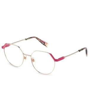 Furla Geometric-Frame Glasses - Natural