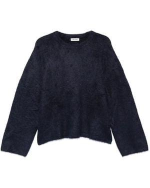 Soft Goat Jersey De Punto Cepillado - Azul