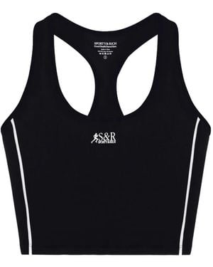 Sporty & Rich Sr Runner Sports Tank Top - Black