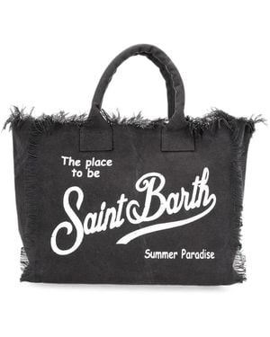MC2 Saint Barth Colette Frayed Tote Bag - Black