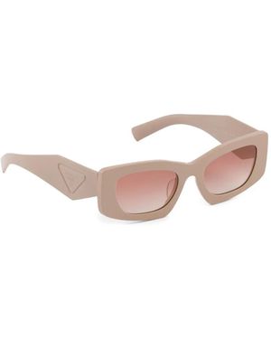 Prada Sunglasses With Triangle Logo in Pink | Lyst display picture 3