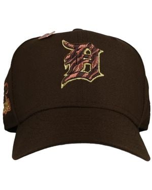 KTZ 59Fifty Detroit Tigers 1984 Tiger Stripe Fitted Hat - Brown