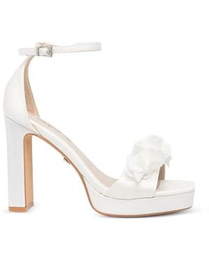Buffalo Sandalen Mit Blumendetail - Weiß