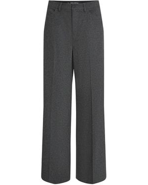 KARL LAGERFELD Pantaloni A Gamba Ampia - Grigio