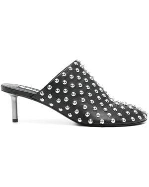 Jil Sander スタッズトリム ミュール - ホワイト