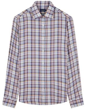 Paul & Shark Chequered Shirt - Blue